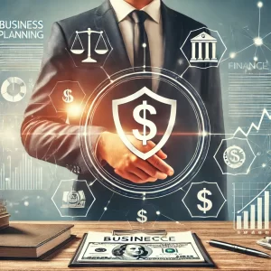 A professional illustration showing a business handshake, a stack of legal documents, and a life insurance policy with a dollar sign and shield icon, symbolizing security, agreement, and financial planning. Let me generate this image for you.